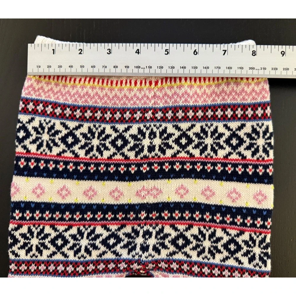 Old Navy Baby Cozy Fair Isle Sweater Leggings 6-12 Month Winter Cotton Knit Pant
